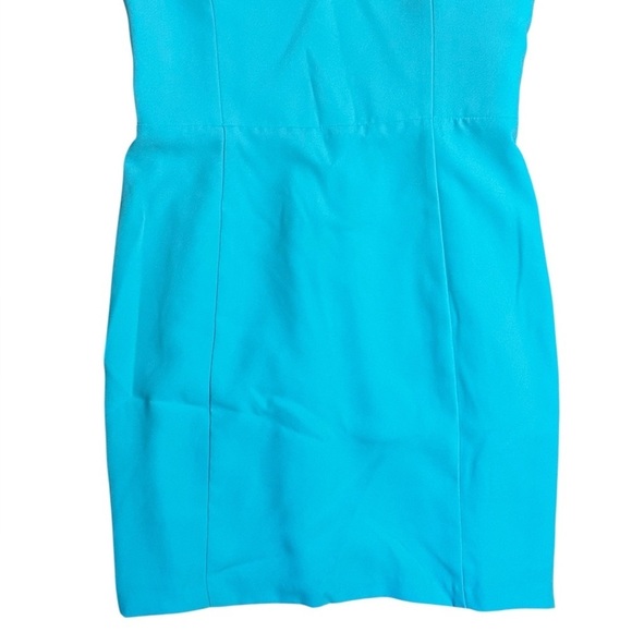 Amanda Uprichard Revolve Teal Blue Scalloped Top Mini Dress Medium - Picture 3 of 5